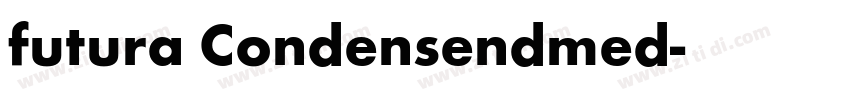 futura Condensendmed字体转换